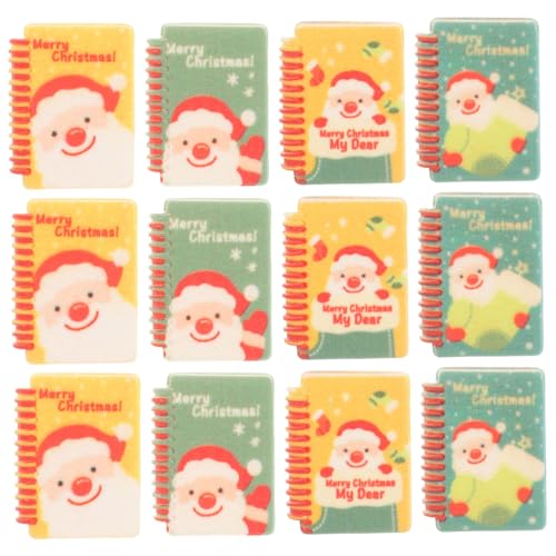 BESPORTBLE 12 Stück Teiliges Miniatur Notizbuch aus Resin Detaillierte Miniaturen für Puppenhaus Dekoration Kompakt und Langlebig Farbenfrohe Weihnachtsstrümpfe und Weihnachtsmann Motive für BESPORTBLE 12 Stück Teiliges Miniatur Notizbuch aus Resin Detaillierte Miniaturen für Puppenhaus Dekoration Kompakt und Langlebig Farbenfrohe Weihnachtsstrümpfe und Weihnachtsmann Motive für von BESPORTBLE