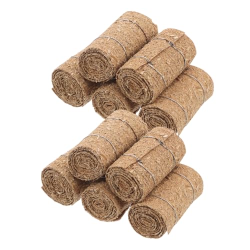 BESPORTBLE 12 Stück Teiliges Miniatur Strohballen Mini Heuballen Garten Dekoration Realistische Landschaftsfiguren Für Miniatur Bauernhof DIY Herbst Basteln von BESPORTBLE