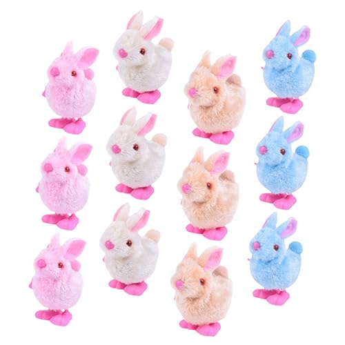BESPORTBLE 12 Stück Teiliges Plüsch Kaninchen Wind Up Lustige Hüpfende Hasen für Buntes Party Handliches Einfach zu Bedienendes Kuscheltier BESPORTBLE 12 Stück Teiliges Plüsch Kaninchen Wind Up Lustige Hüpfende Hasen für Buntes Party Handliches Einfach zu Bedienendes Kuscheltier von BESPORTBLE