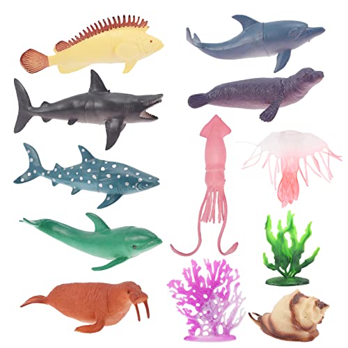 BESPORTBLE 12 Stück Teiliges Set Meerestiere Realistische Unterwasser Tierfiguren für Lernspielzeug Kreativität und Tierverständnis als Dekoration für Ihr Zuhause BESPORTBLE 12 Stück Teiliges Set Meerestiere Realistische Unterwasser Tierfiguren für Lernspielzeug Kreativität und Tierverständnis als Dekoration für Ihr Zuhause von BESPORTBLE