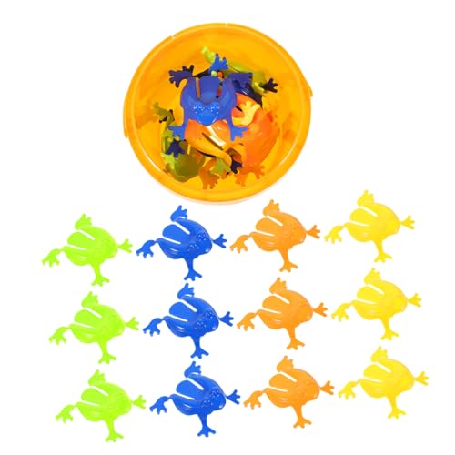 BESPORTBLE 12 Stück Teiliges Springendes Froschspielzeug Bunte Mischung und Geruchlos Spielerisches Press und Hüpfspielzeug für Jungen und Mädchen Geburtstagsgeschenk für Kinderspaß und von BESPORTBLE