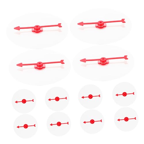 BESPORTBLE 12 Stück Teiliges Transparentes Kunststoff spielbrett mit Wiederbeschreibbarem Drehbarem Zeiger Vielseitig Einsetzbar für Schule Büro Heimgebrauch für Spiele Unterricht und von BESPORTBLE