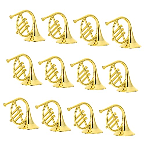 BESPORTBLE 12 Stück Teiliges Weihnachtsbaum Ornament Goldene Miniatur Blasinstrumente Filigrane Musikinstrument Deko für DIY Girlanden und Festliche Baumdekoration für Sammler und Bastelfans BESPORTBLE 12 Stück Teiliges Weihnachtsbaum Ornament Goldene Miniatur Blasinstrumente Filigrane Musikinstrument Deko für DIY Girlanden und Festliche Baumdekoration für Sammler und Bastelfans von BESPORTBLE