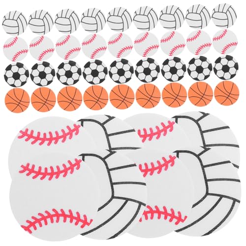 BESPORTBLE 120 Stück Sport Ball Aufkleber Selbstklebende Dekoration für Sportmottoparty Fußball Basketball Volleyball Baseball DIY Bastelset für Kindergeburtstage und Sportevents BESPORTBLE 120 Stück Sport Ball Aufkleber Selbstklebende Dekoration für Sportmottoparty Fußball Basketball Volleyball Baseball DIY Bastelset für Kindergeburtstage und Sportevents von BESPORTBLE