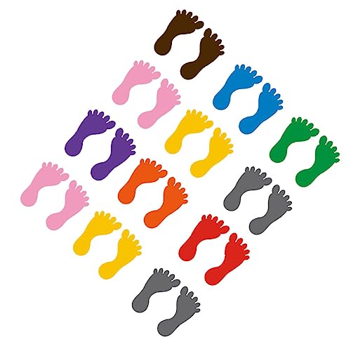 BESPORTBLE 12Paare Aufkleber Selbstklebende Bodenabziehbilder Für Kindergarten Dekoration Für Kinderzimmer Und Sichere Wegmarkierung Kinderfreundliches PVC von BESPORTBLE