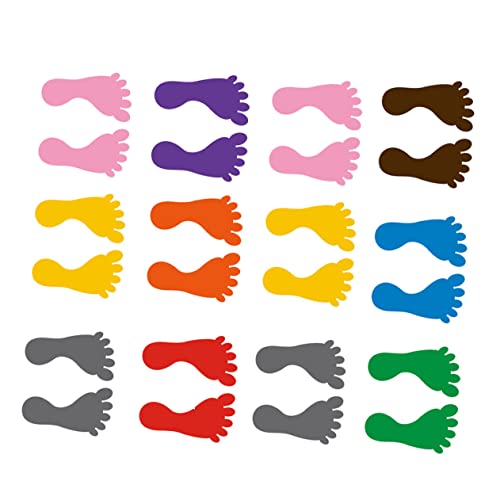 BESPORTBLE 12Paare Aufkleber für Kindergarten Dekorative Bodenaufkleber aus PVC und Langlebig Sicher für Gemischten Farben für Kreative Raumgestaltung BESPORTBLE 12Paare Aufkleber für Kindergarten Dekorative Bodenaufkleber aus PVC und Langlebig Sicher für Gemischten Farben für Kreative Raumgestaltung von BESPORTBLE