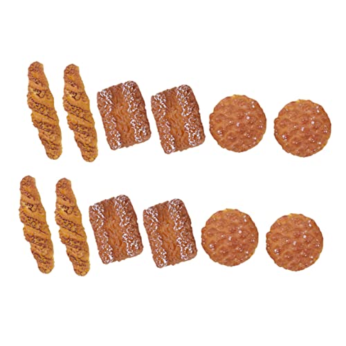 BESPORTBLE 12Stücke Brotdekoration Teiliges Realistische Simulation Von Kuchen Für Puppenhaus Und Küchenspielzeug Hochwertige Resin Nahrungsmittel Für Kreative Miniaturszenen von BESPORTBLE