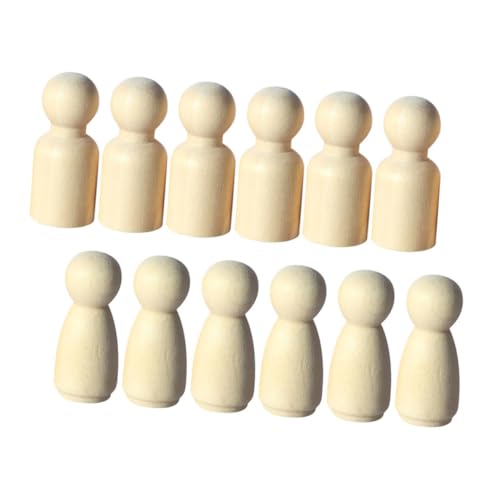 BESPORTBLE 12Stücke DIY Holzpuppenmodell Teiliges für Mikrolandschaften Individuell Bemalbare Figuren für Puppenhaus und Kreative Bastelprojekte für Sammler BESPORTBLE 12Stücke DIY Holzpuppenmodell Teiliges für Mikrolandschaften Individuell Bemalbare Figuren für Puppenhaus und Kreative Bastelprojekte für Sammler von BESPORTBLE