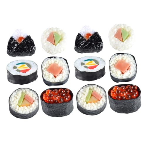 BESPORTBLE 12Stücke Gefälschte Sushi Realistische Mit Sushi Attrappen Und Simulation Von Japanischem Sushi Für Rollenspiele Und Spielküche BESPORTBLE 12Stücke Gefälschte Sushi Realistische Mit Sushi Attrappen Und Simulation Von Japanischem Sushi Für Rollenspiele Und Spielküche von BESPORTBLE
