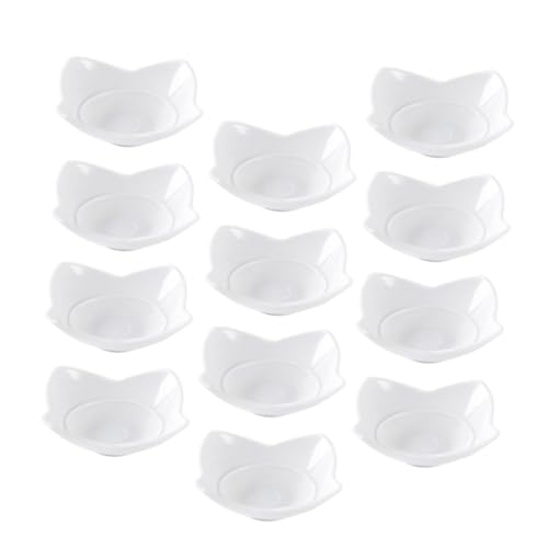 BESPORTBLE 12Stücke Geschirrset Für Puppenhaus Mini Tableware Für Mini Quadratische Snacks Teller Und Schalen von BESPORTBLE