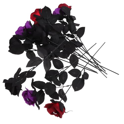BESPORTBLE 12Stücke Halloween Rosen mit Augen Gruselige für Dekoration Halloween Party und Gartenarrangements von BESPORTBLE