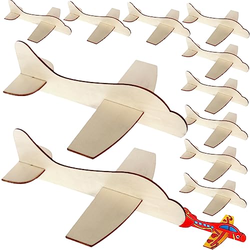 BESPORTBLE 12Stücke Holzflugzeug Modellbau Leeres Kinderflugzeug Basteln DIY Kunsthandwerk Für Kreative BESPORTBLE 12Stücke Holzflugzeug Modellbau Leeres Kinderflugzeug Basteln DIY Kunsthandwerk Für Kreative von BESPORTBLE