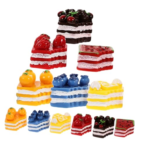 BESPORTBLE 12Stücke Kuchen Modell Teiliges Kreatives für Puppenhaus Dekorative Gefälschte Lebensmittel für DIY Mikrolandschaften Stabile Langlebige Materialien BESPORTBLE 12Stücke Kuchen Modell Teiliges Kreatives für Puppenhaus Dekorative Gefälschte Lebensmittel für DIY Mikrolandschaften Stabile Langlebige Materialien von BESPORTBLE