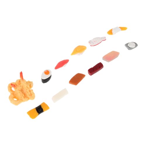 BESPORTBLE 12Stücke Sushi Figur Realistisches Japanisches Lebensmittelmodell für Puppenhäuser Mini Dekorationen und Küchenszenen Kleines Display für Kreative Szenenlayouts BESPORTBLE 12Stücke Sushi Figur Realistisches Japanisches Lebensmittelmodell für Puppenhäuser Mini Dekorationen und Küchenszenen Kleines Display für Kreative Szenenlayouts von BESPORTBLE