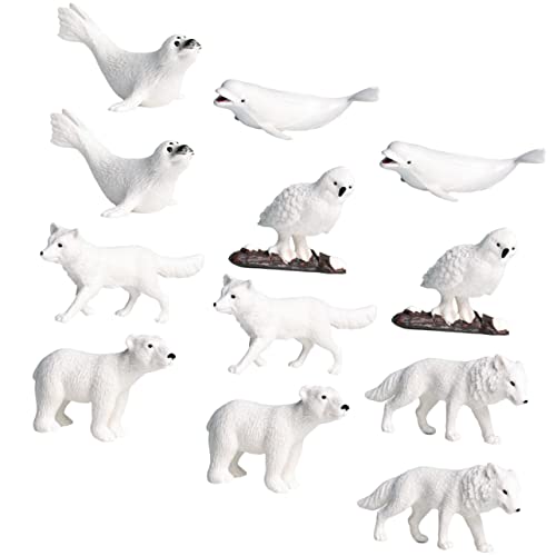 BESPORTBLE 12Stücke Teiliges Arktische Tiere Miniaturfiguren Realistische Tiermodelle für Bildung Schreibtischdekoration und BESPORTBLE 12Stücke Teiliges Arktische Tiere Miniaturfiguren Realistische Tiermodelle für Bildung Schreibtischdekoration und von BESPORTBLE