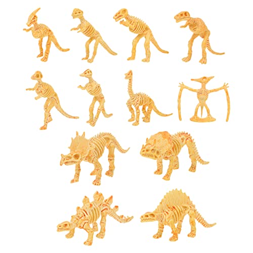 BESPORTBLE 12Stücke Teiliges Dinosaurier Skelettmodell Realistische Simulation Dinosaurier Spielzeuge für Pädagogisches Kreativität und Praktischen Fähigkeiten von BESPORTBLE