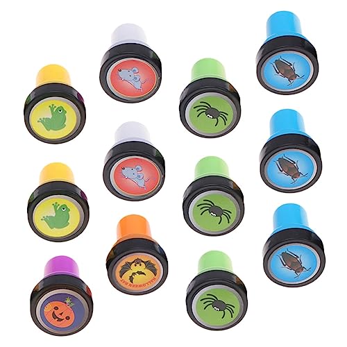 BESPORTBLE 12Stücke Teiliges Halloween Stempelset Mit Spinnen Kürbissen Und Fledermäusen Kreative Stempelspielzeuge Für Halloween Dekoration Bastelprojekte Und Partys BESPORTBLE 12Stücke Teiliges Halloween Stempelset Mit Spinnen Kürbissen Und Fledermäusen Kreative Stempelspielzeuge Für Halloween Dekoration Bastelprojekte Und Partys von BESPORTBLE