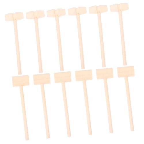 BESPORTBLE 12Stücke Teiliges Holzspielzeug Hämmer Für Mini Mallets Für Kreative Handarbeit Und Kuchenverzierung Sicher Und Langlebig Für Jungen Und Perfektes BESPORTBLE 12Stücke Teiliges Holzspielzeug Hämmer Für Mini Mallets Für Kreative Handarbeit Und Kuchenverzierung Sicher Und Langlebig Für Jungen Und Perfektes von BESPORTBLE