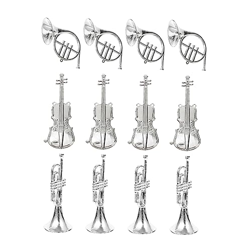 BESPORTBLE 12Stücke Teiliges Miniaturinstrumente Für Weihnachtsbaumdekoration Winzige Geigen Trompeten Und Hornmodelle Zubehörteile Für Weihnachtskränze Und DIY Projekte BESPORTBLE 12Stücke Teiliges Miniaturinstrumente Für Weihnachtsbaumdekoration Winzige Geigen Trompeten Und Hornmodelle Zubehörteile Für Weihnachtskränze Und DIY Projekte von BESPORTBLE