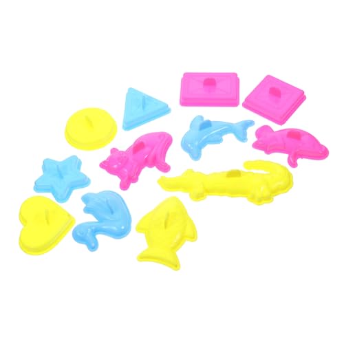 BESPORTBLE 12Stücke Teiliges Sandspielzeug Set mit Tier und Geometrischen Formen für Strand und Sandkasten Fördert Kreativität und Manipulationsfähigkeiten für Ab Jahren von BESPORTBLE