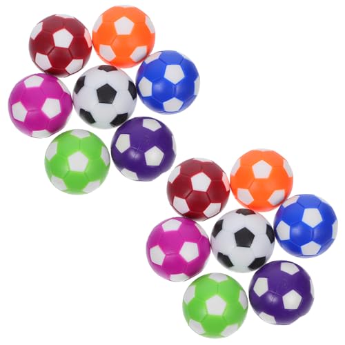 BESPORTBLE 14 Stück Teiliges Mini Tischfußball Bälle Farbenfrohe Kickerbälle mit Glatter Oberfläche für Verbesserten Spielablauf Leicht zu Reinigen Geeignet für Tischkicker und von BESPORTBLE