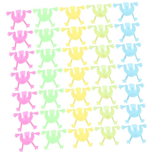 BESPORTBLE 140 Stück Frosch Spielzeug für Kinder Fingerdruckspielzeug Hüpfende Frösche aus Kunststoff Kleiner Frosch Figuren für Party Favors und Spielzeug von BESPORTBLE