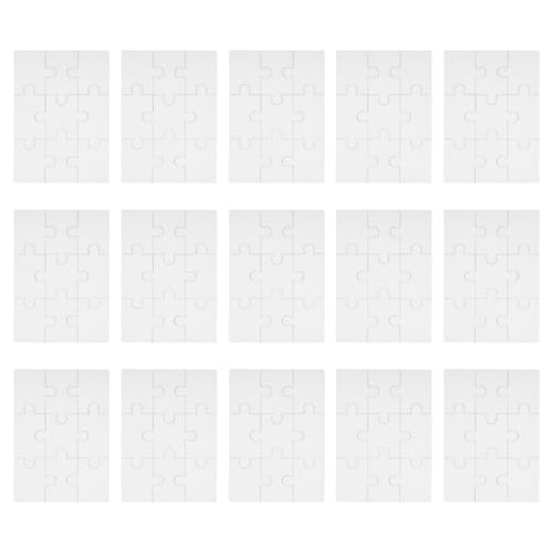 BESPORTBLE 15 Blatt Blanko Puzzle DIY Bastelset aus Papier Bemalbares Leichtes Puzzle zum Ausmalen Zeichnen und Kreativen Gestalten Fördert Feinmotorik und Kreativität BESPORTBLE 15 Blatt Blanko Puzzle DIY Bastelset aus Papier Bemalbares Leichtes Puzzle zum Ausmalen Zeichnen und Kreativen Gestalten Fördert Feinmotorik und Kreativität von BESPORTBLE