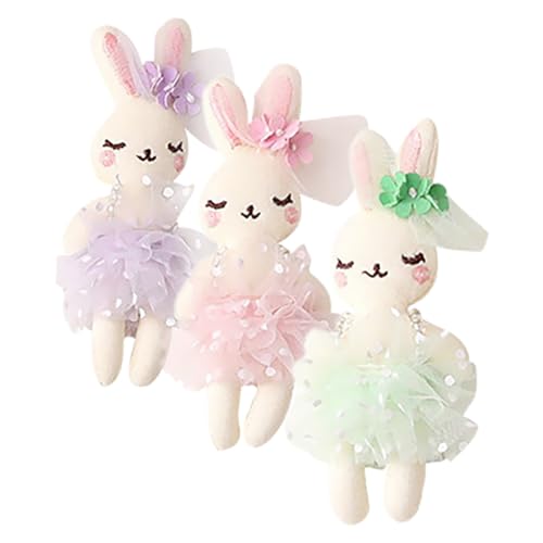 BESPORTBLE 15 Stck. Teiliges Kleine Plüschhasen Kuscheltier aus Langlebigem PP Baumwollmaterial Detailreich Gestaltete DIY Hasenpuppe in Pastellfarben als Bastelornament und von BESPORTBLE