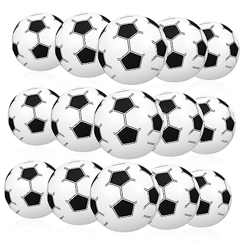 BESPORTBLE 15 Stück Aufblasbare Fußball Strandbälle Sommerspielzeuge für Pool und Outdoor Aktivitäten Leuchtende Farben Leicht und Tragbar Schnelle Inflation und Deflation für Partys und von BESPORTBLE