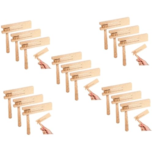BESPORTBLE 15 Stück Holzratsche Teiliges aus Sicherem Holz mit Glatten Kanten Drehbares Orff Instrument für Fördert und Hörfähigkeit Pädagogisches Musikinstrument für Kleine Hände BESPORTBLE 15 Stück Holzratsche Teiliges aus Sicherem Holz mit Glatten Kanten Drehbares Orff Instrument für Fördert und Hörfähigkeit Pädagogisches Musikinstrument für Kleine Hände von BESPORTBLE