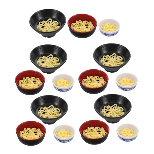 BESPORTBLE 15 Stück Miniatur Set aus Realistische Nudel Schüsseln Kunstvolle Ramen Schüsseln für Puppenhaus Zubehör Udon Rot Schwarz Blaue Porzellan Modelle für Kreative Aktivitäten und BESPORTBLE 15 Stück Miniatur Set aus Realistische Nudel Schüsseln Kunstvolle Ramen Schüsseln für Puppenhaus Zubehör Udon Rot Schwarz Blaue Porzellan Modelle für Kreative Aktivitäten und von BESPORTBLE