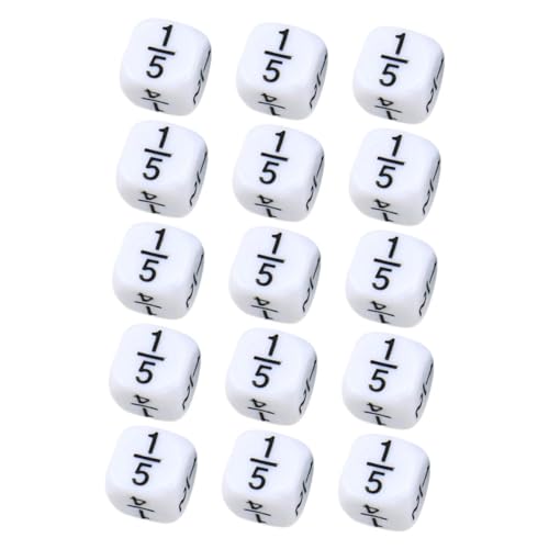 BESPORTBLE 15 Stück Teiliges Fraction Dice für Bildungswürfel für Mathematikspiele Runde Ecken Lernspielzeug für Eltern Junge Mädchen Interaktion und Partys BESPORTBLE 15 Stück Teiliges Fraction Dice für Bildungswürfel für Mathematikspiele Runde Ecken Lernspielzeug für Eltern Junge Mädchen Interaktion und Partys von BESPORTBLE
