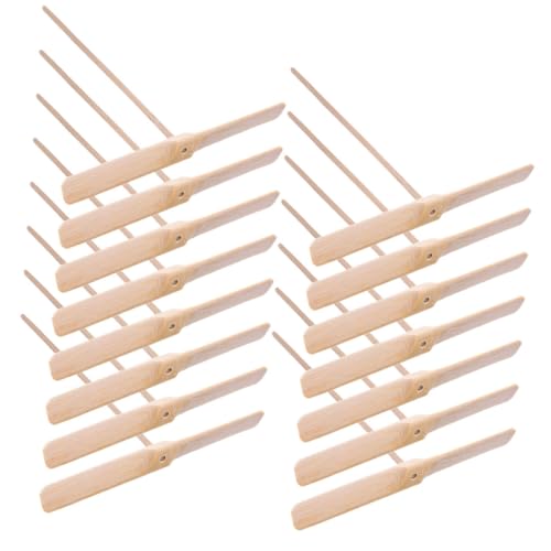 BESPORTBLE 15 Stück Teiliges Holz Flugspielzeug Handbetriebene Bambuslibellen Outdoor Spielspaß für Erwachsene Interaktives Fliegen Party und Geburtstagsgeschenk von BESPORTBLE