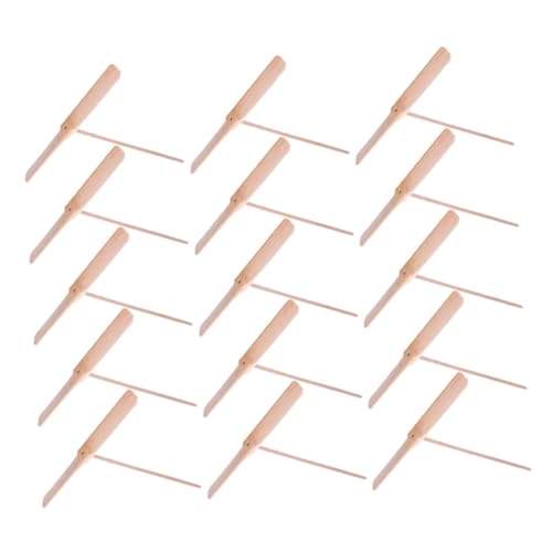 BESPORTBLE 15 Stück Teiliges Holzflugspielzeug Tragbare Handbetriebene Flugdrachen für Outdoor Spiele Interaktives Familienspiel Koordination und Bewegung für Erwachsene von BESPORTBLE