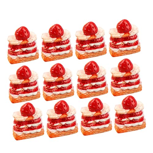 BESPORTBLE 15 Stück Teiliges Miniatur Erdbeer Sahne Kuchen Künstliche Mini Lebensmittel Dekoration für Puppenhaus Küche Realistische Mini Haus Accessoires für DIY Fotorequisiten und BESPORTBLE 15 Stück Teiliges Miniatur Erdbeer Sahne Kuchen Künstliche Mini Lebensmittel Dekoration für Puppenhaus Küche Realistische Mini Haus Accessoires für DIY Fotorequisiten und von BESPORTBLE