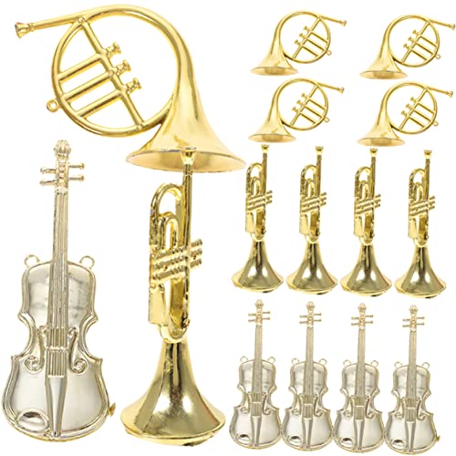BESPORTBLE 15 Stück Teiliges Miniatur Musikinstrument Weihnachtsbaumornament Dekoration für DIY Kranz Trompete Violine Horn für Weihnachtsfeier und Festliche Anlässe BESPORTBLE 15 Stück Teiliges Miniatur Musikinstrument Weihnachtsbaumornament Dekoration für DIY Kranz Trompete Violine Horn für Weihnachtsfeier und Festliche Anlässe von BESPORTBLE