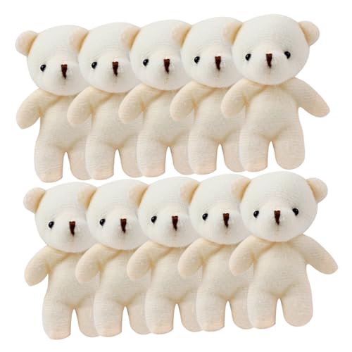 BESPORTBLE 15 Stück Teiliges Plüsch Mini Bär Anhänger Weiches PP Baumwolle Material Niedliche Kleine Bär Figur Vielseitig als Schlüsselanhänger oder Taschenanhänger DIY Accessoire für von BESPORTBLE