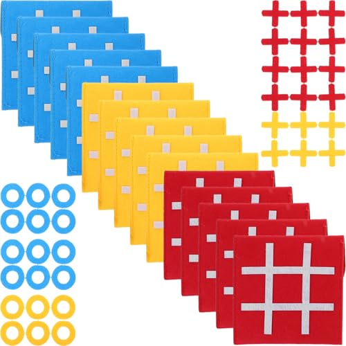 BESPORTBLE 15 Stück Teiliges Ticktacktoe Spielset für Interaktives Filzspielbrett Rot Gelb und Blau Lernen und Strategischem für Familienunterhaltung BESPORTBLE 15 Stück Teiliges Ticktacktoe Spielset für Interaktives Filzspielbrett Rot Gelb und Blau Lernen und Strategischem für Familienunterhaltung von BESPORTBLE