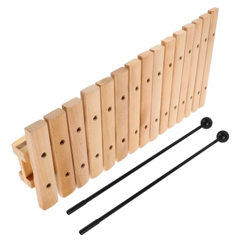 BESPORTBLE 15-Ton-Xylophon Holzxylophon für Montessori-musikalische Entwicklung Orff Xylophon Xylophon Holz-Xylophon- Xylophon- für Kunststoff von BESPORTBLE