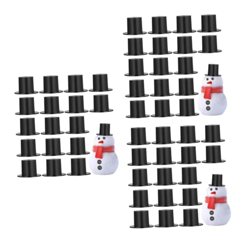 BESPORTBLE 150 Stck Mini Hüte Filigrane Miniatur Hüte aus Leichtem Kunststoff Vielseitig Einsetzbar für DIY Bastelprojekte Puppenzubehör für Schneemann und Partydeko von BESPORTBLE