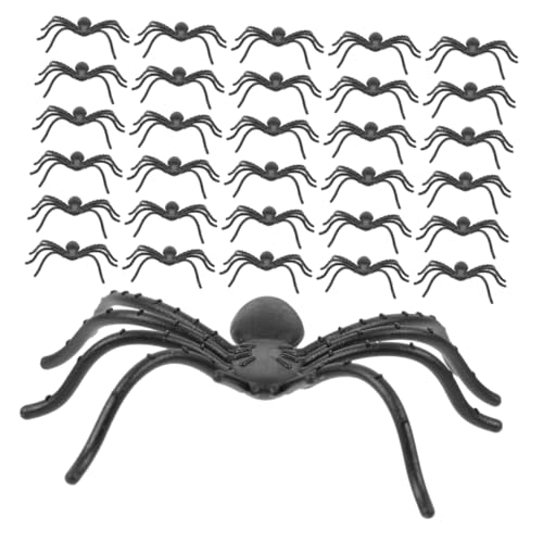 BESPORTBLE 150stücke Kleine Gruselige Plastikspinnen Als Halloween-Dekoration Für Partys Spukhäuser Und Streiche Realistische Insektenspielzeuge Mit Langen Beinen Für Thematische von BESPORTBLE