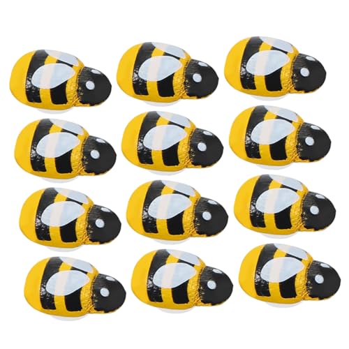 BESPORTBLE 150Stücke Mini Holzbiene Niedliche Landschaftsverzierung DIY Deko Schmuck Kleidung und Mehr für Exquisite Holzornamente für Bienenliebhaber von BESPORTBLE
