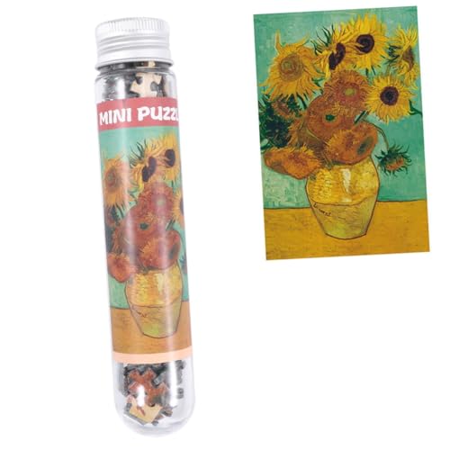 BESPORTBLE 150Stücke Mini Puzzle Für Erwachsene Kreatives Pädagogisches Puzzle Mit Sonnenblumenmotiv Spaß Für Erwachsene Für Heimdekoration Und Unterhaltung von BESPORTBLE