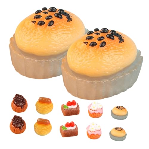 BESPORTBLE 15Stücke Dekorationen Für Puppenhäuser Gefälschte Kuchen Und Desserts Zubehör Für Mini Küchen Und Kreative Fotorequisiten von BESPORTBLE