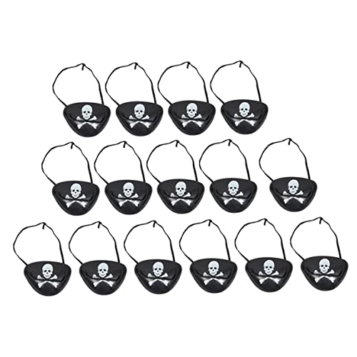 BESPORTBLE 15Stücke Halloween Piraten Augenmasken Cosplay Augenklappen Für Erwachsene Für Piratenpartys Karneval Und Requisiten Für Aufregende von BESPORTBLE