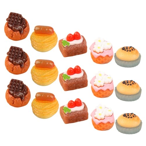 BESPORTBLE 15Stücke Kuchen Harz Dessert Modelle Puppenhaus Deko Mini Küchenszene Exquisite Sammlerstücke Für Kreative Spielwelten BESPORTBLE 15Stücke Kuchen Harz Dessert Modelle Puppenhaus Deko Mini Küchenszene Exquisite Sammlerstücke Für Kreative Spielwelten von BESPORTBLE