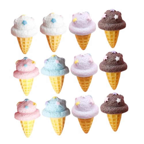 BESPORTBLE 15 Stücke Künstliche Eistüte Realistische Fake Dessert Modelle für Fotos Spielzeug und Dekoration Lebensmitteldekoration Künstliches EIS Spielzeug für Kinder von BESPORTBLE