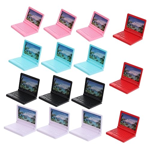 BESPORTBLE 15Stücke Laptop Modell Plastiklaptop Für Puppenhaus Dekoration Und Computer Für Büro Und Spielset von BESPORTBLE