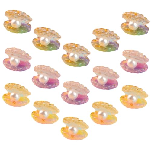 BESPORTBLE 15Stücke Leuchtende Muschelperlen Für DIY Fluoreszierende Dekorationen Winzige Muschelschmuck Charms Für Kreatives Basteln Und Kunstprojekte von BESPORTBLE