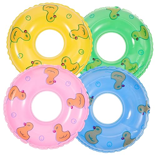 BESPORTBLE 15Stücke Miniaturschwimmringe Aufblasbare Schwimmringornamente Für Puppenhäuser Fotorequisiten Und Layout Dekorationen Zufälligen Farben von BESPORTBLE